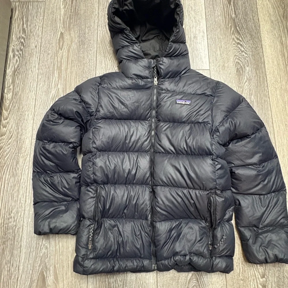 Patagonia netplus shells Kids Black Puffer Jacket size 12 big kids